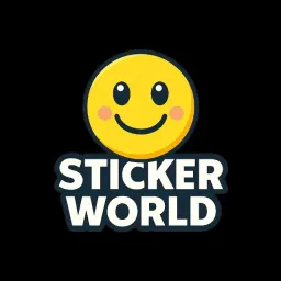 شعار Sticker World | عالم الملصقات